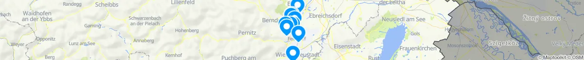 Map view for Pharmacies emergency services nearby Enzesfeld-Lindabrunn (Baden, Niederösterreich)